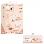 XPower PB5E MN-121-L1 PB5E 3合1迷你5000mAh外置充電器 (Type-C插頭) (罐頭豬Lulu)